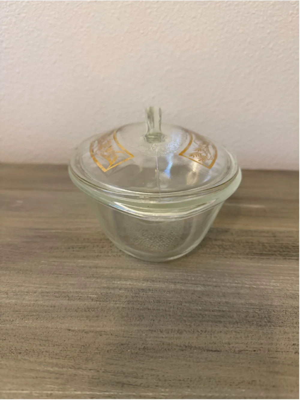 Vtg Mid-Century Glasbake Golden Wheat Casserole Dish J-235 J-2275 1 QT 10